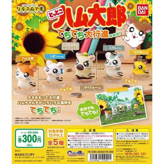 ならぶんです。 とっとこハム太郎 てちてち大行進なのだ！｜ガシャポン