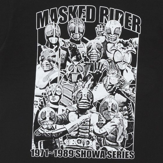 仮面ライダーシリーズ×ノルソルマニア T シャツ 昭和仮面ライダー集合