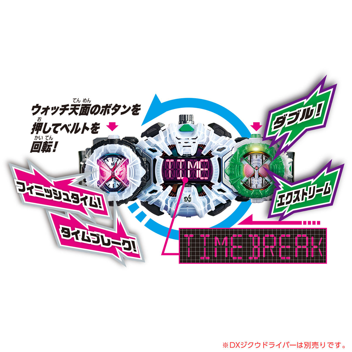 DX Double Cyclone Joker Extreme Ride Watch | KAMEN RIDER TOY WEB