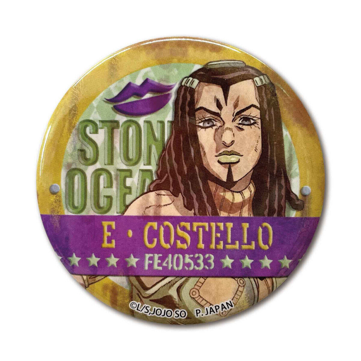 ジョジョの奇妙な冒険 ストーンオーシャン レトロ看板缶バッジ