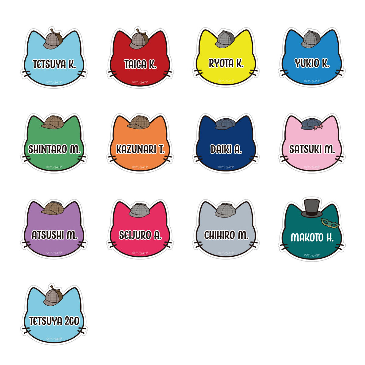 黒子のバスケ in ナンジャタウン 怪盗花宮とキセキの探偵団」ネーム