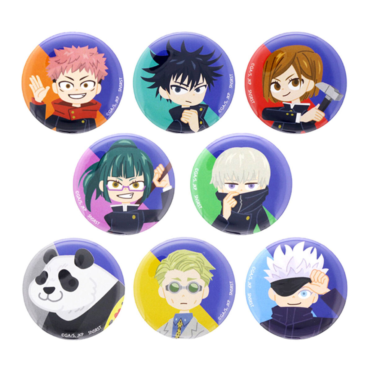 呪術廻戦 缶バッジ（セット販売／8個入） | 呪術廻戦 日用品