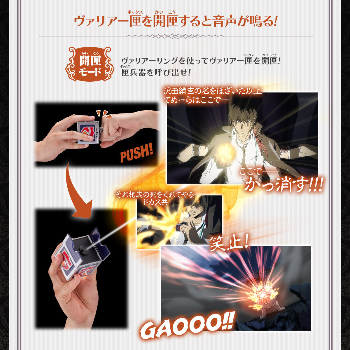 Special Memorize ヴァリアー匣＆ヴァリアーリングセット（XANXUS