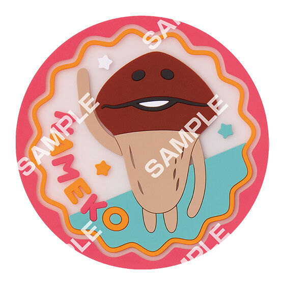 フラットガシャポン】なめこ栽培キット クリアラバーコースター