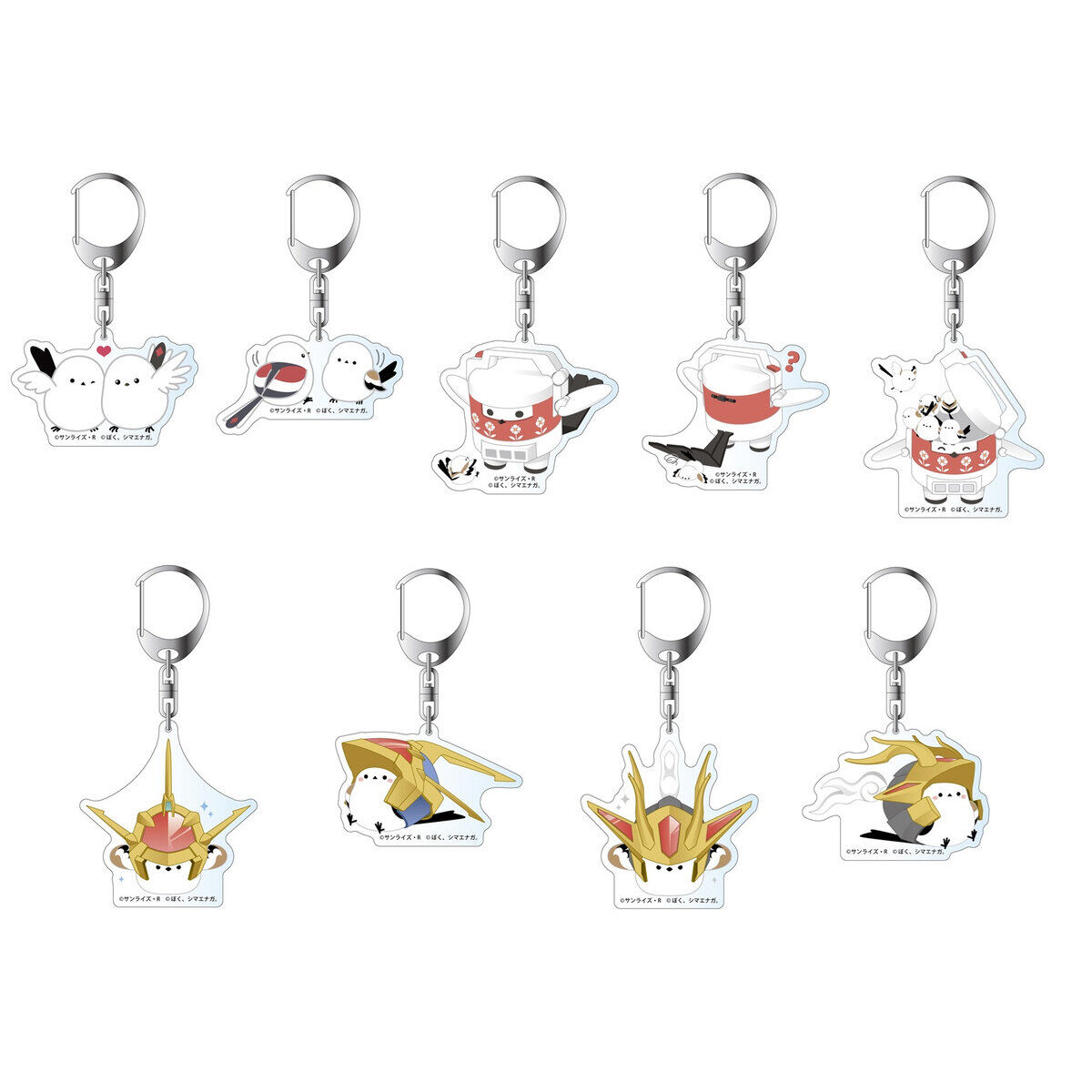 魔神創造伝ワタル×ぼく、シマエナガ。アクリルキーホルダー(9種