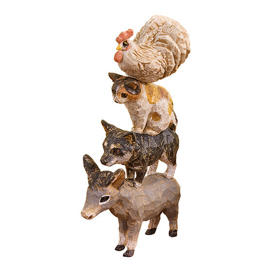 はしもとみおのブレーメンの音楽隊彫ってみた。｜ガシャポン