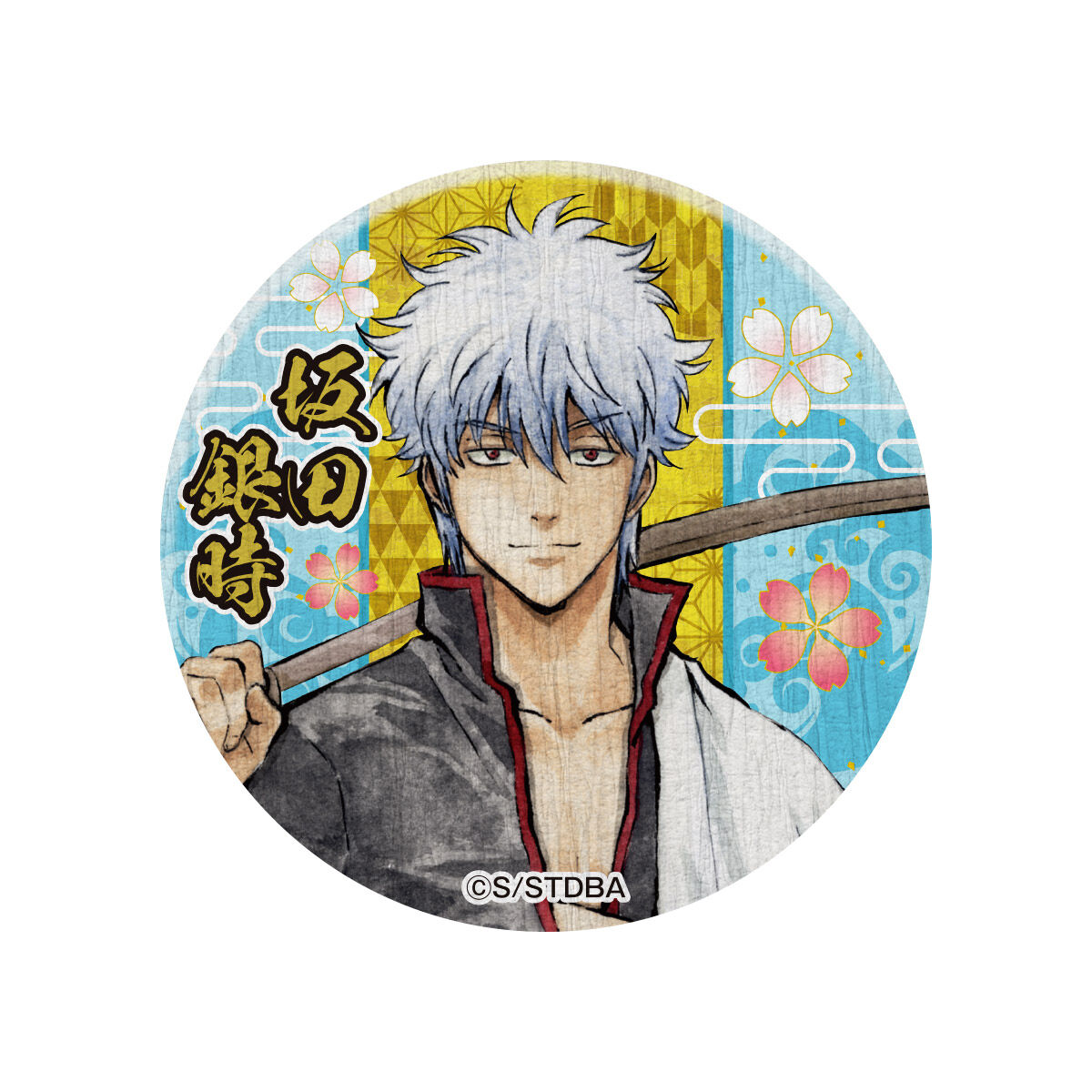 銀魂 キャラポップストア 和紙風缶バッジコレクション-花鳥風月