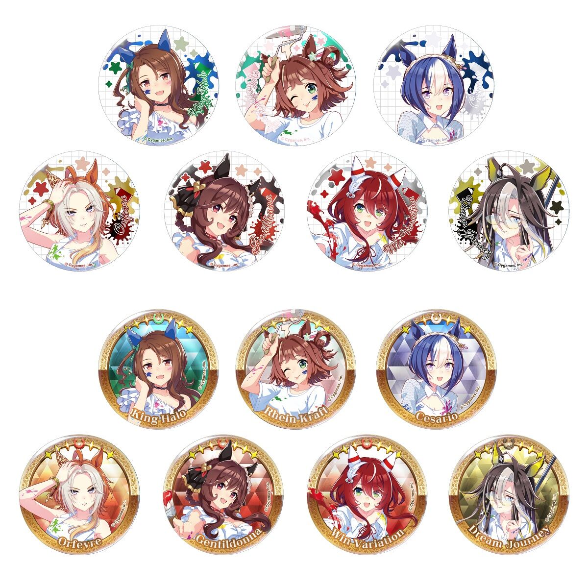 ウマ娘 プリティーダービー NAMCO Promotion third ゴージャス缶バッジ