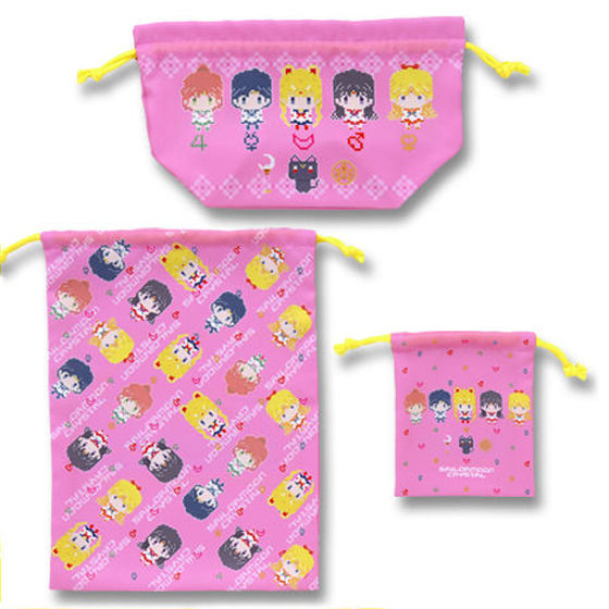 美少女戦士セーラームーンCrystal ドットビットシリーズ 巾着3点