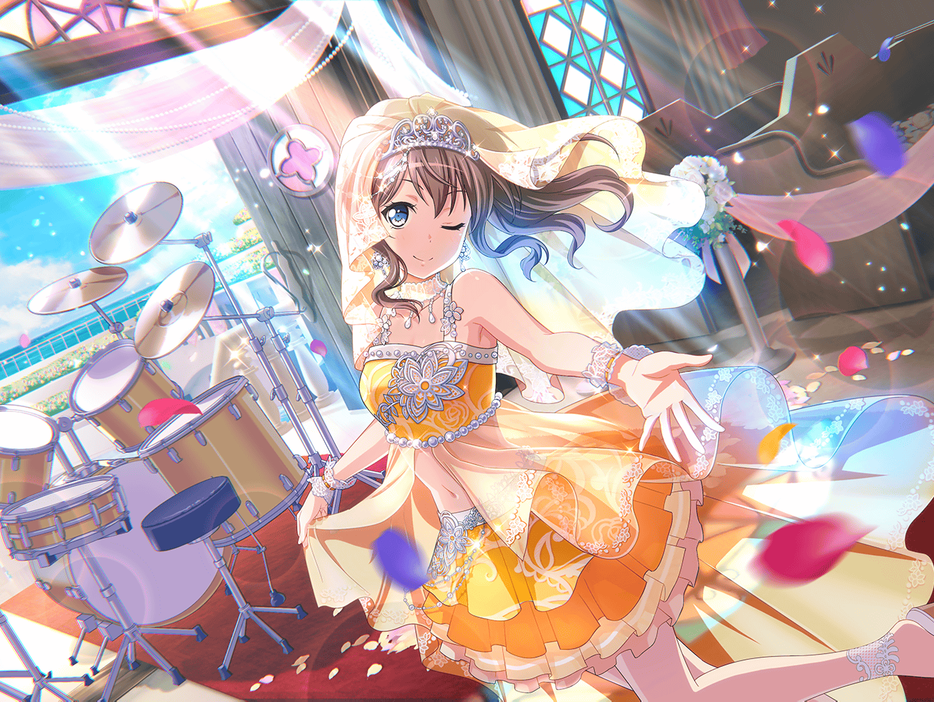 1日だけの新婦] 山吹 沙綾 | バンドリ！ ガールズバンドパーティ！DB