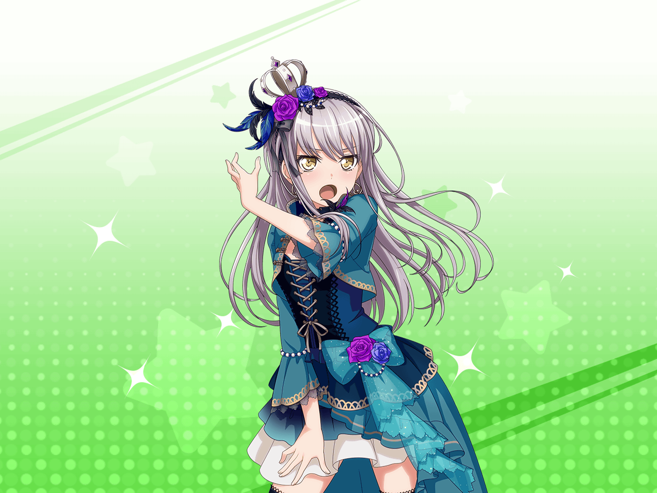 重なり合う青薔薇] 湊 友希那 | バンドリ！ ガールズバンドパーティ