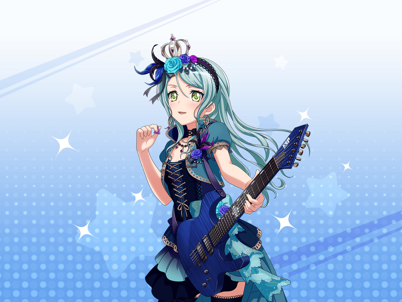 重なり合う青薔薇] 氷川 紗夜 | バンドリ！ ガールズバンドパーティ