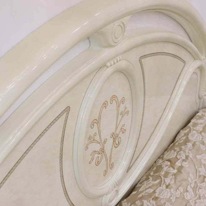 サルタレッリ フローレンス ベッドフレーム クイーンサイズ アイボリー