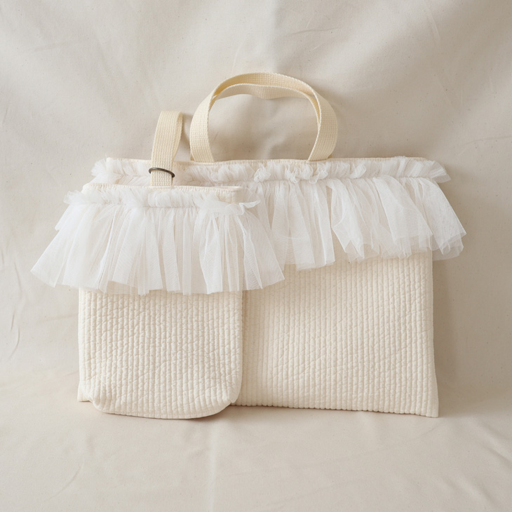 名入れ】入園・入学2点セット 2color チュール 上履き入れ レッスン