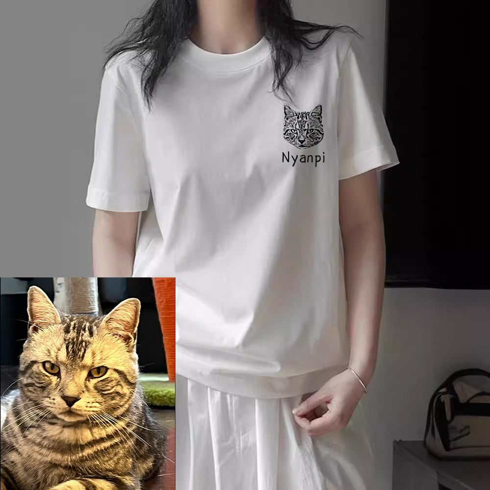 愛犬・愛猫ペット・うちの子の写真オーダーメイドTシャツ – Babe Gift Box