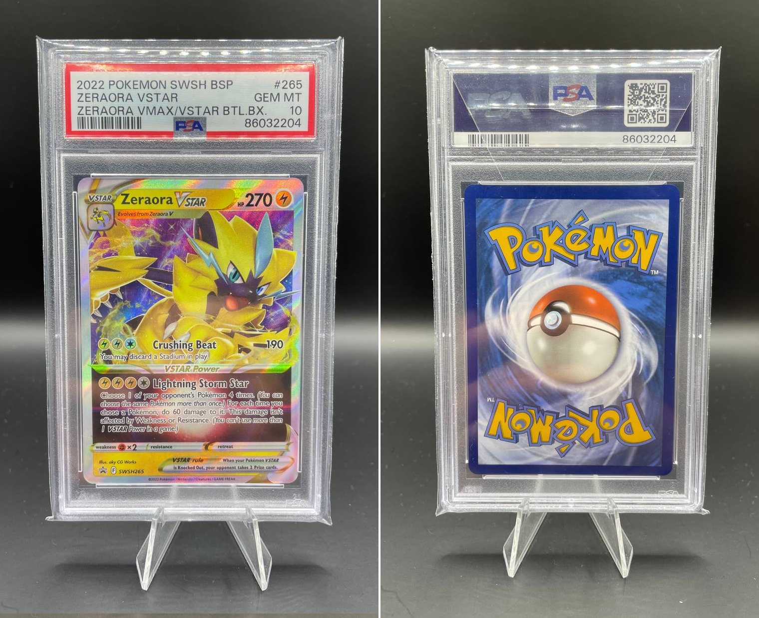 Zeraora VSTAR (SWSH 265) - PSA10 - Pokemon Graded PSA