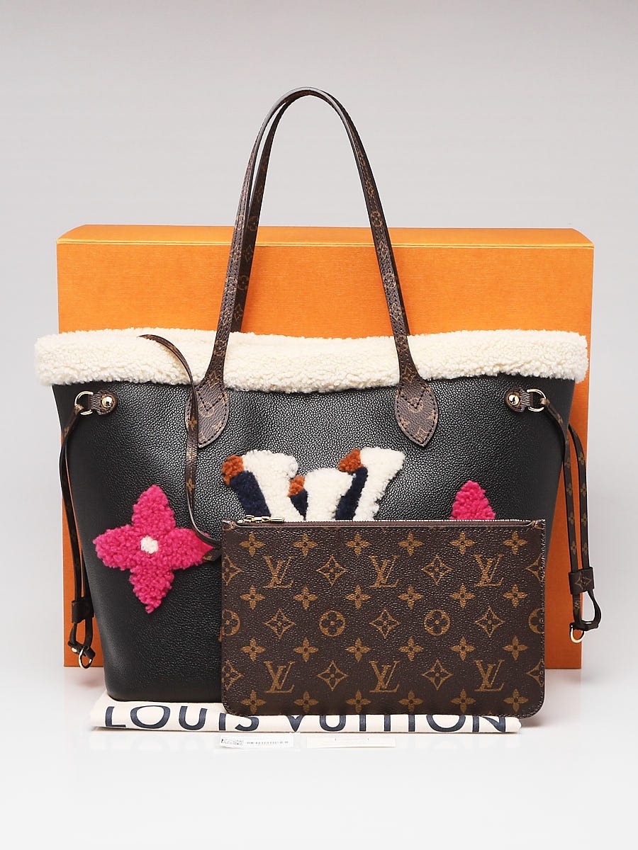 Louis Vuitton Limited Edition Black Leather Monogram Teddy