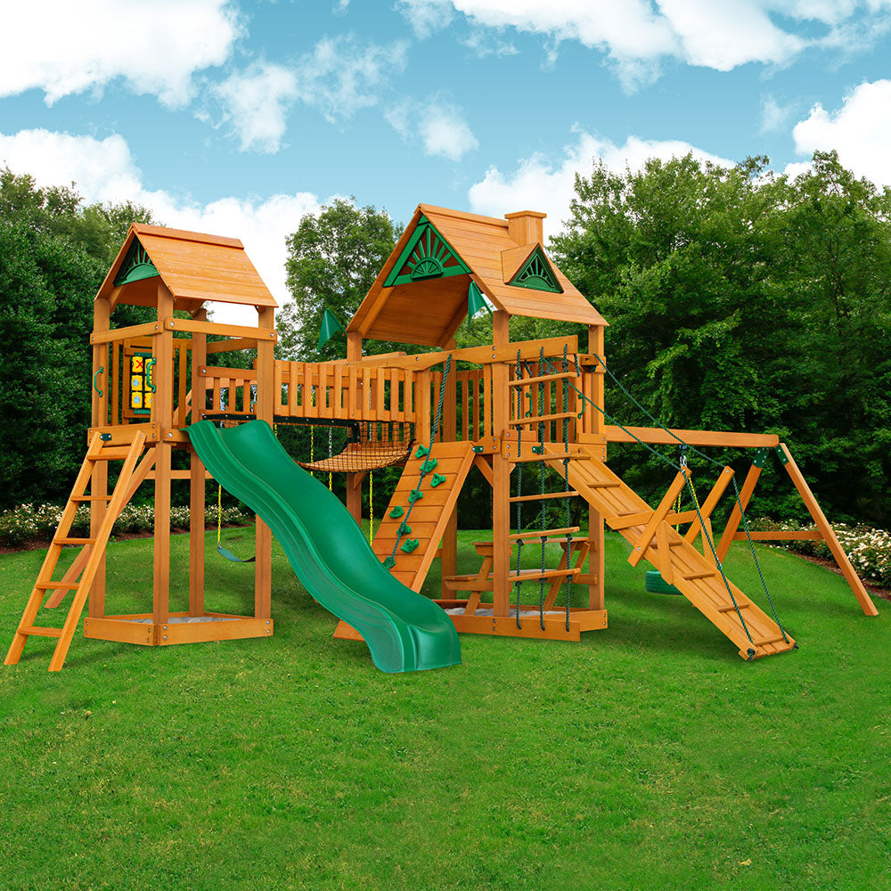 Pioneer Peak Swing Set | Wood Swing Sets – Backyard Products Georgia