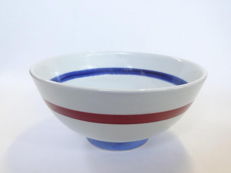 6寸丼 朱線 | 砥部焼 梅山窯