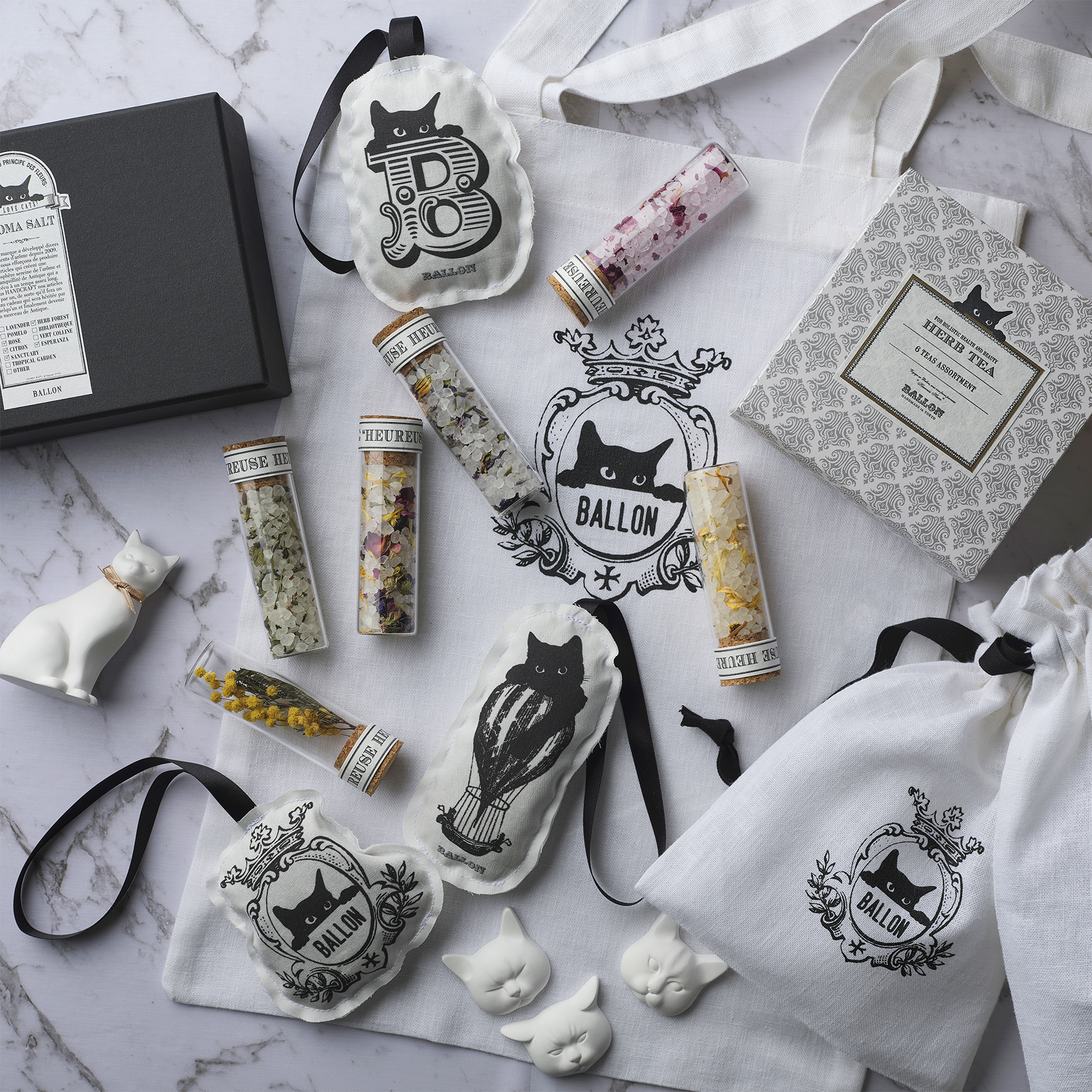 WE LOVE CATS! 】アロマバスソルト ギフトセット – BALLON - バロン