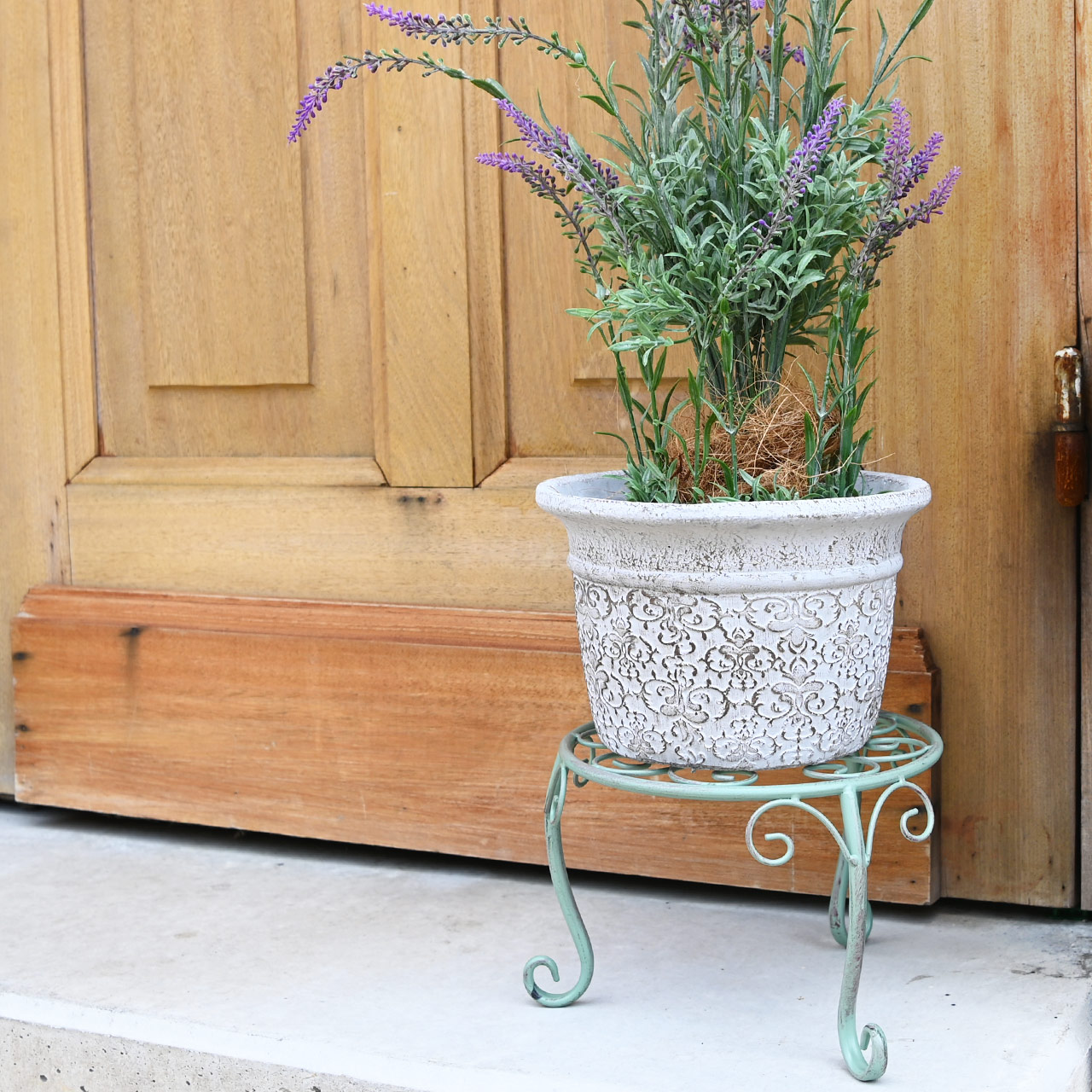 ディグリング ダマスクラウンドポット 内径19cm 植木鉢 プランター