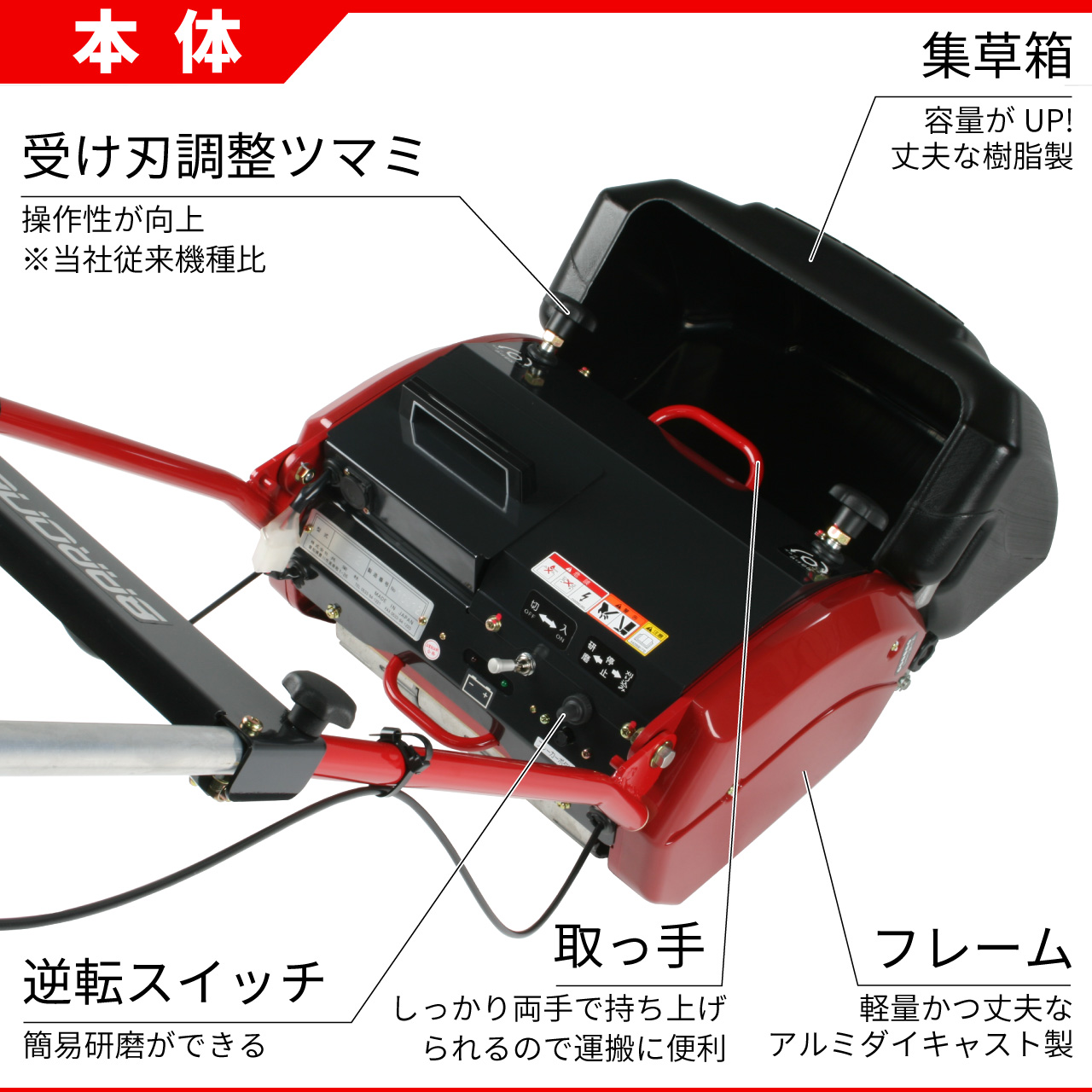 初代店長仕様 バロネス コードレス自走式芝刈り機 LMB12 低刈り用W