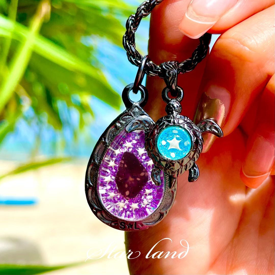 ゴールドチェーン付き】☆幸せを呼ぶネックレス☆シルバーゴールド