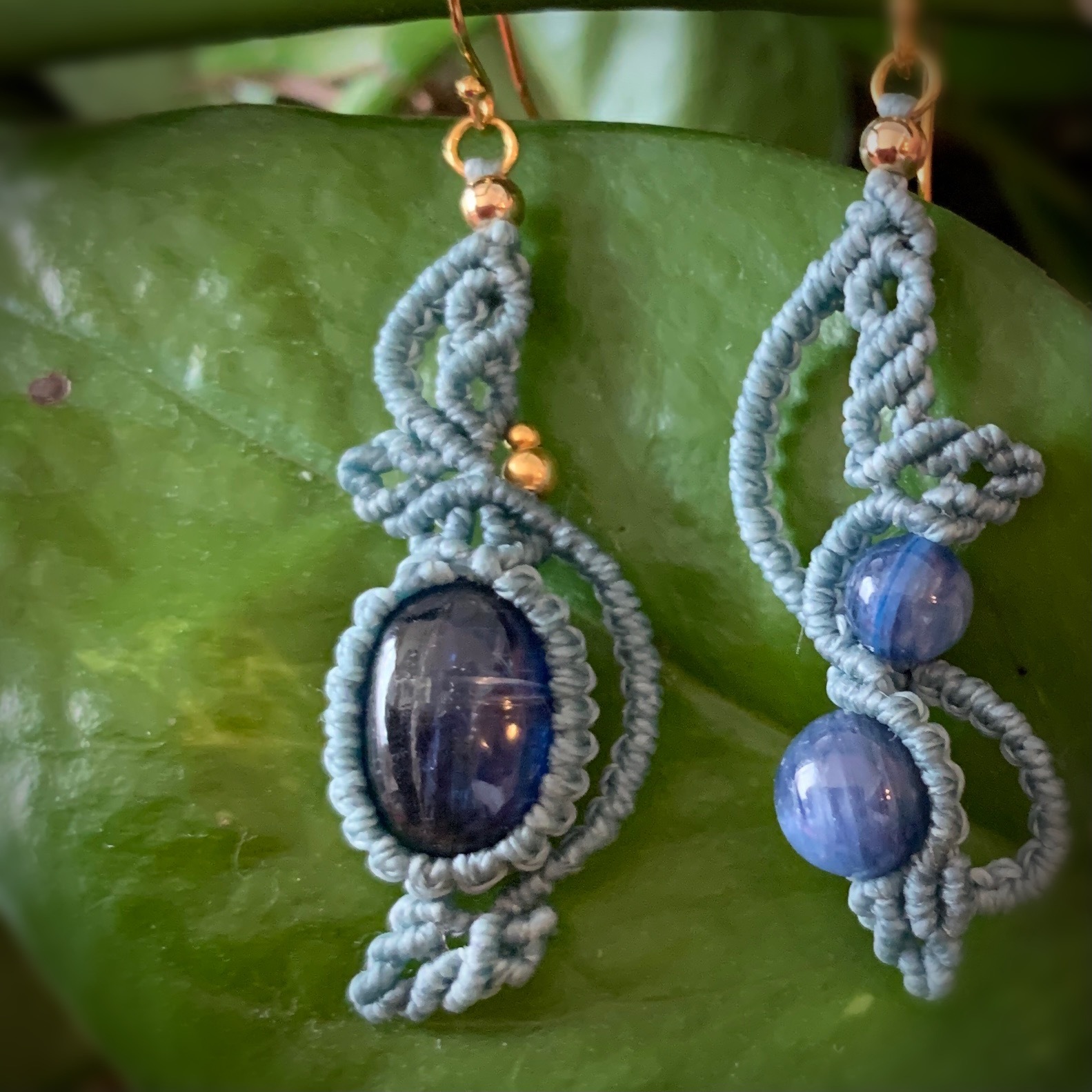 ネット限定 § マクラメ編み § ロードナイト（アンゴラ産） § しずく型