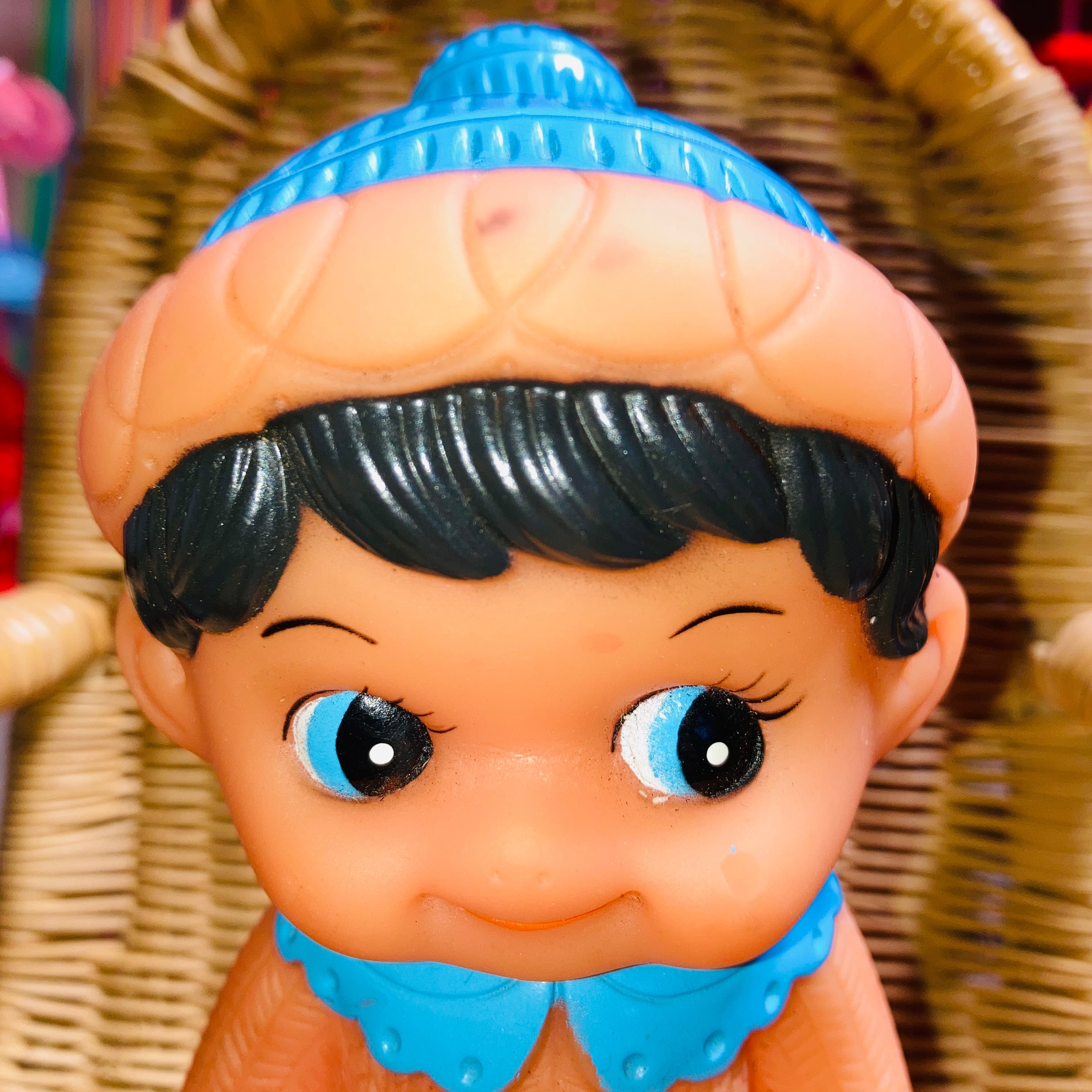 当時物 レア ソフビ 鳴笛付き フィギュア チャーミー レトロ 置物 人形