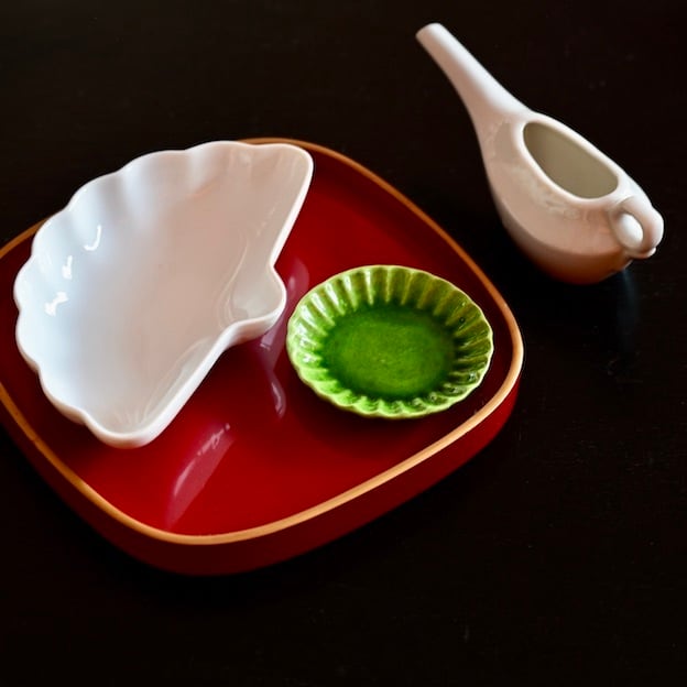 Y324-2 江戸初期 古瀬戸絵 瀬戸皿 直径22cm FF