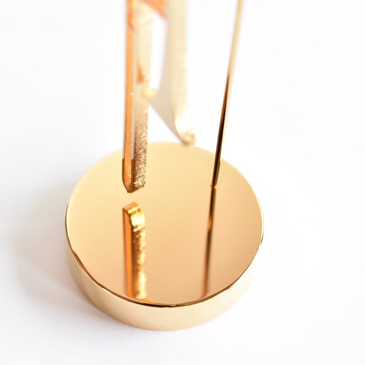 ネット限定】楽器スタンドオブジェ 鏡面加工＋K18金メッキ加工《各種