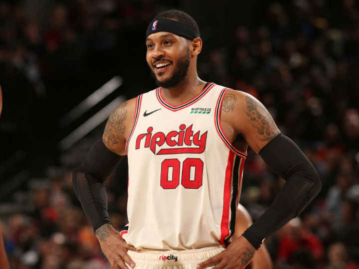 ブレイザーズでNBA復帰を果たしたカーメロ・アンソニー、週間最優秀