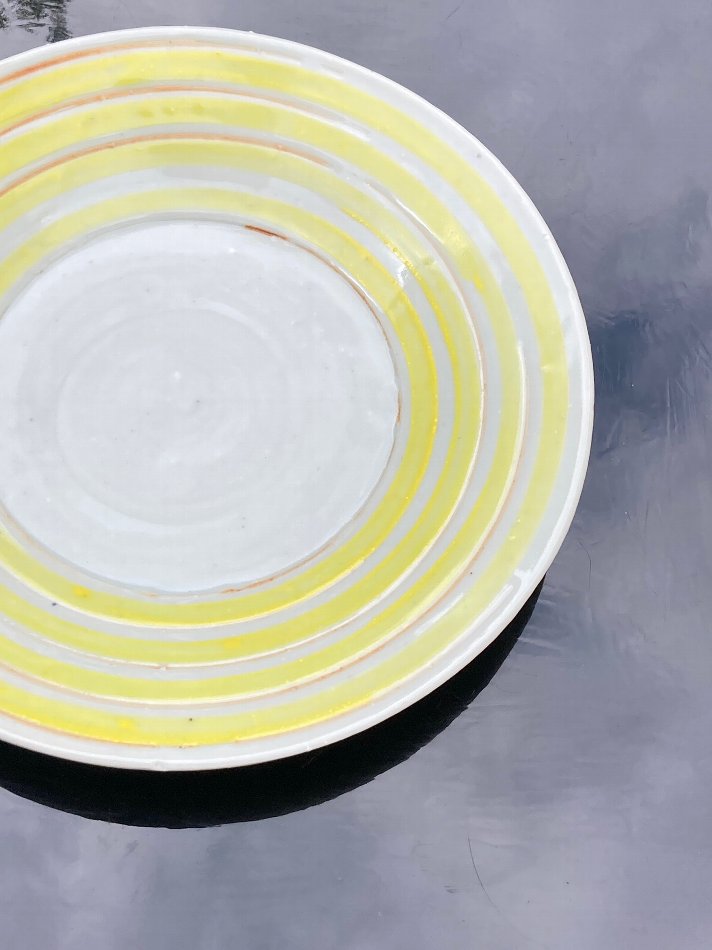 BB-IZUMI|作家ものの器-中尾万作 黄コマ7寸皿