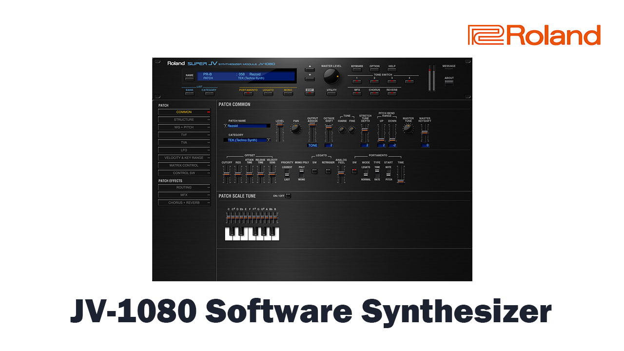 Roland JV-1080 Software Synthesizer - beatcloud - DTM,DAW,プラグ