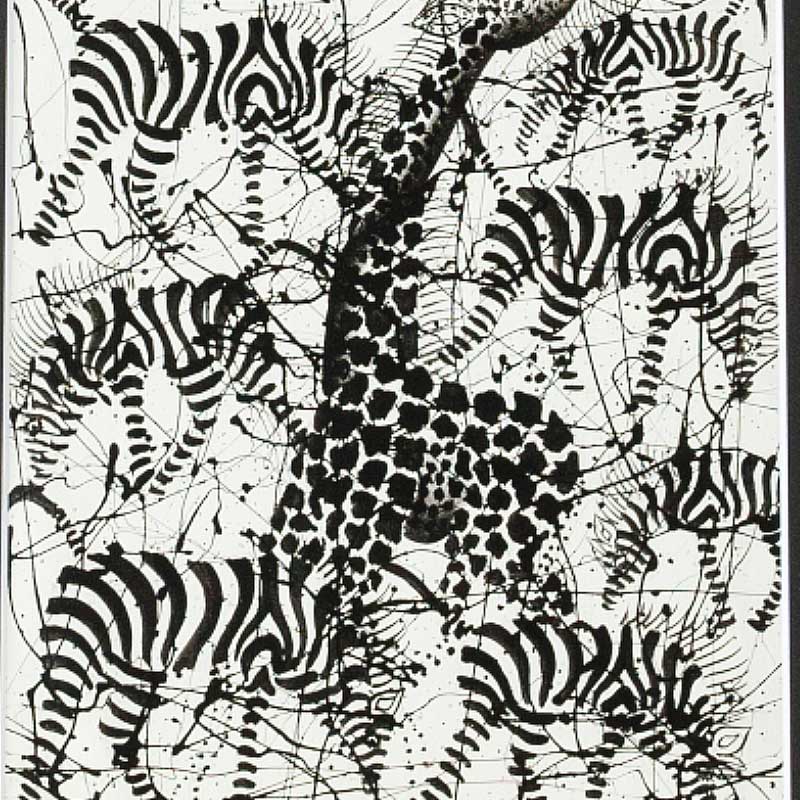 アフリカンアート25 / シマウマとキリン | ボー・デコール オンライン