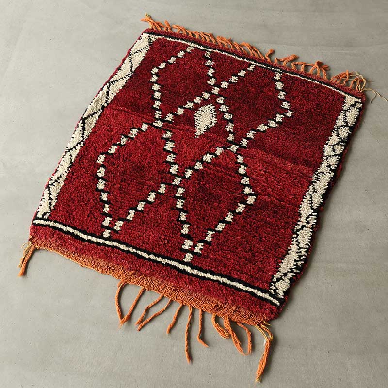 トライバルラグ[モロッカン] モロッコ産 / 1980年代 / OR414 | ボー