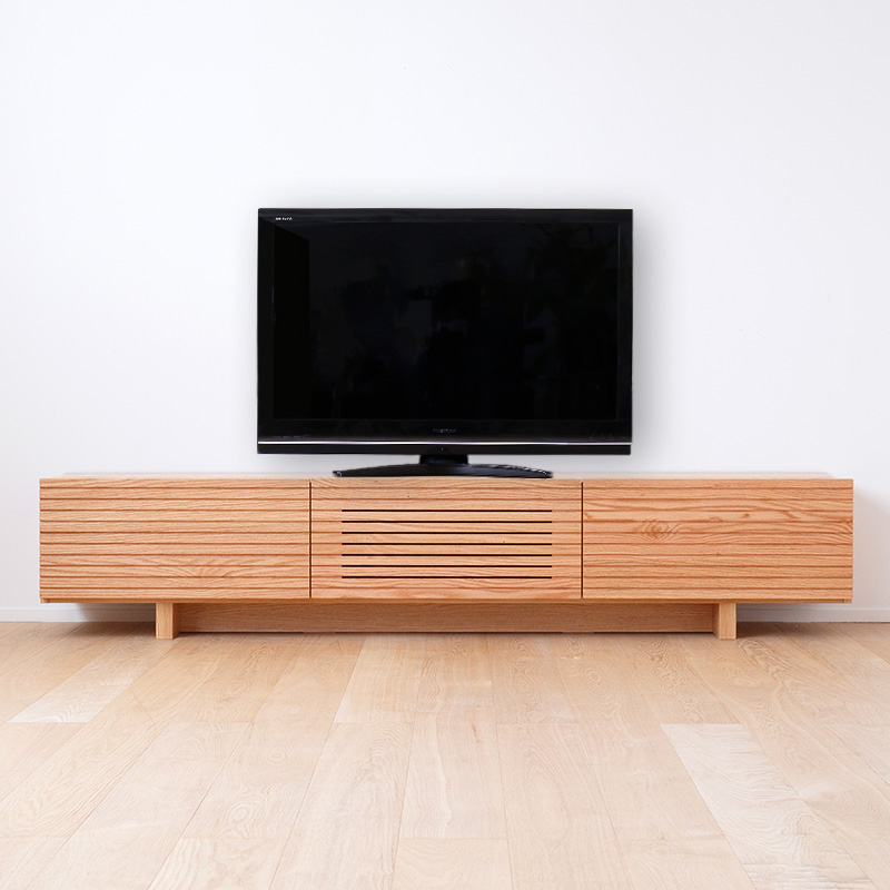 無垢材のスリットテレビボード | ボー・デコール オンラインショップ