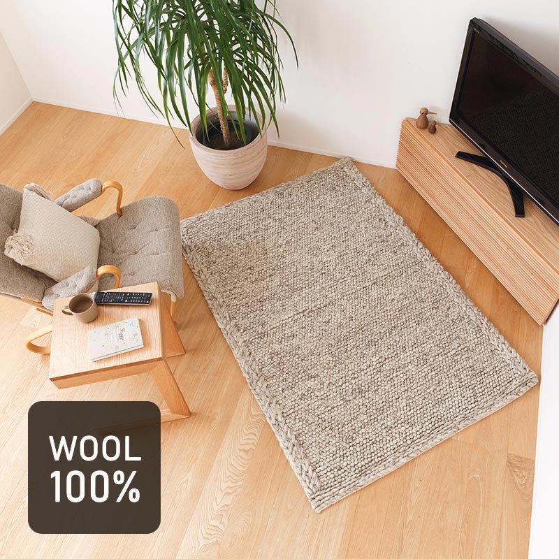 貴重BIGサイズ！70's〜アメリカヴィンテージ ピンク×黒白ラグマットUSA