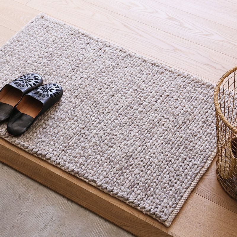 玄関マット 天然素材 ウール / ライトグレー / WW54E | ボー・デコール