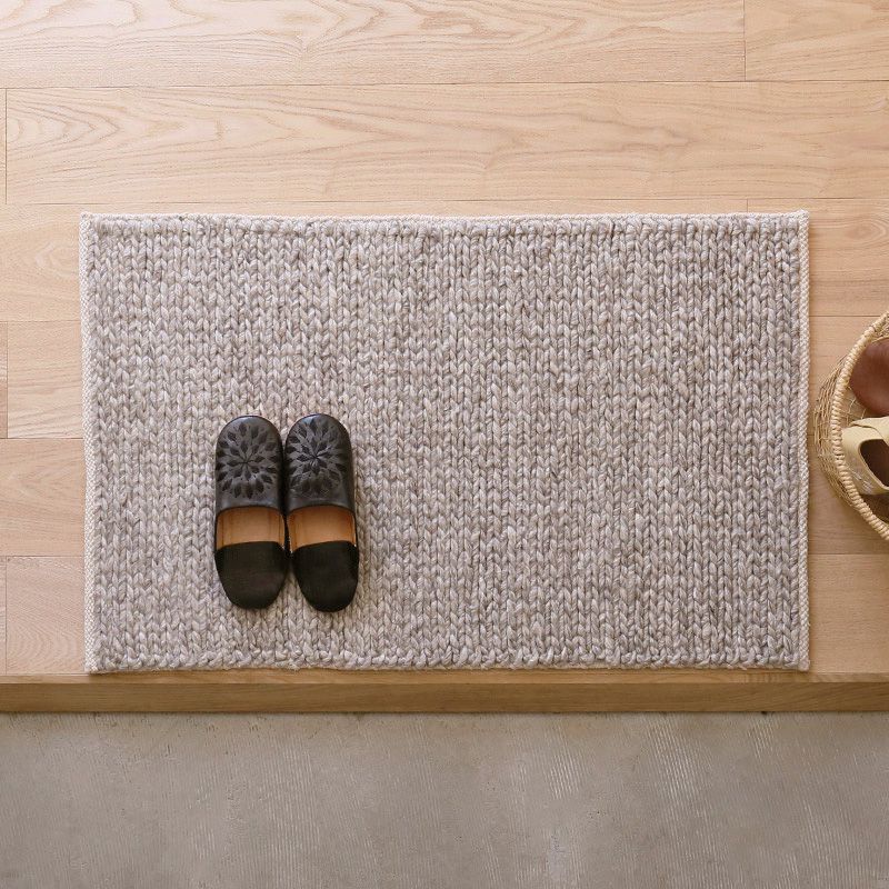 玄関マット 天然素材 ウール / ライトグレー / WW54E | ボー・デコール