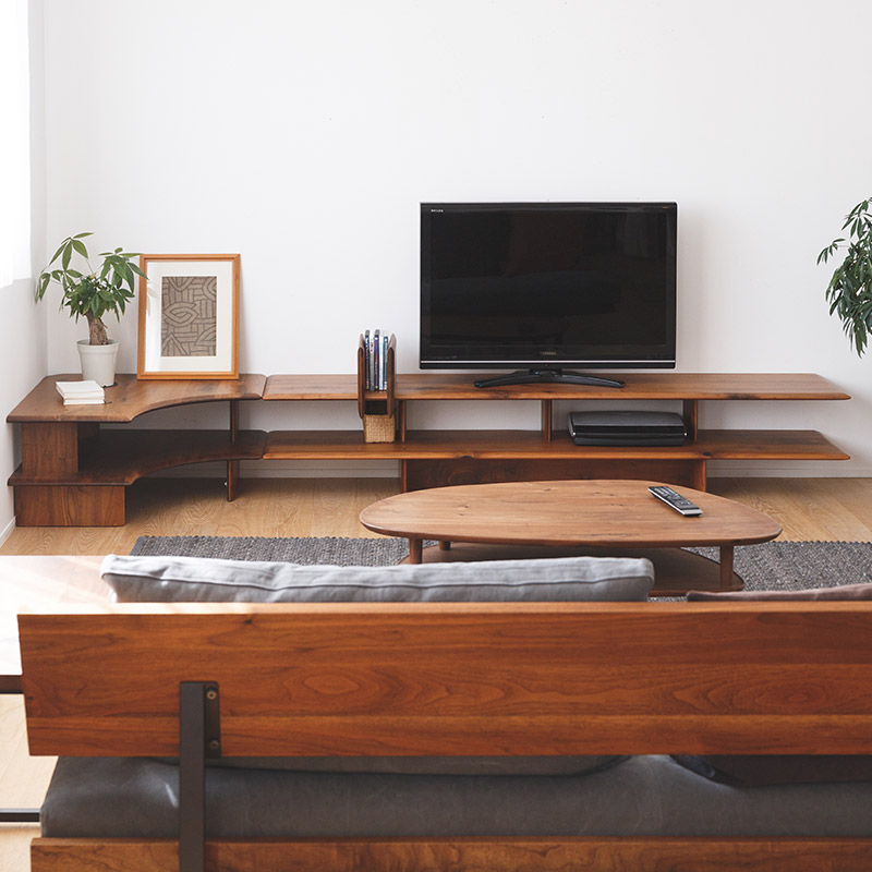 130 ウォールナット テレビボード 無垢材 リビング 天然木 【公式通販】