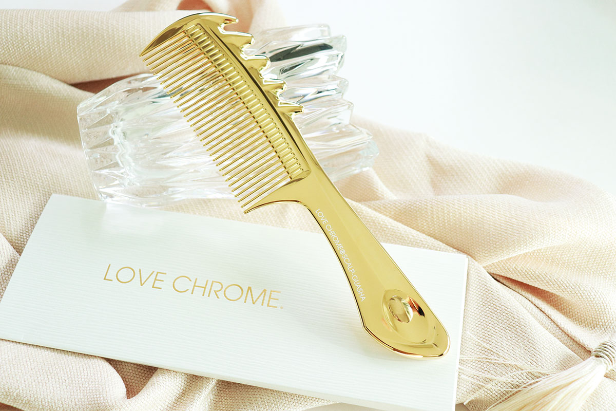 ラブクロム スカルプカッサゴールド】普段使いコームにしてから