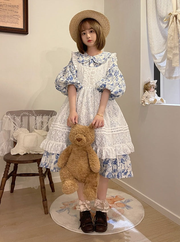 レースフラワーエプロンドレス – Belchic