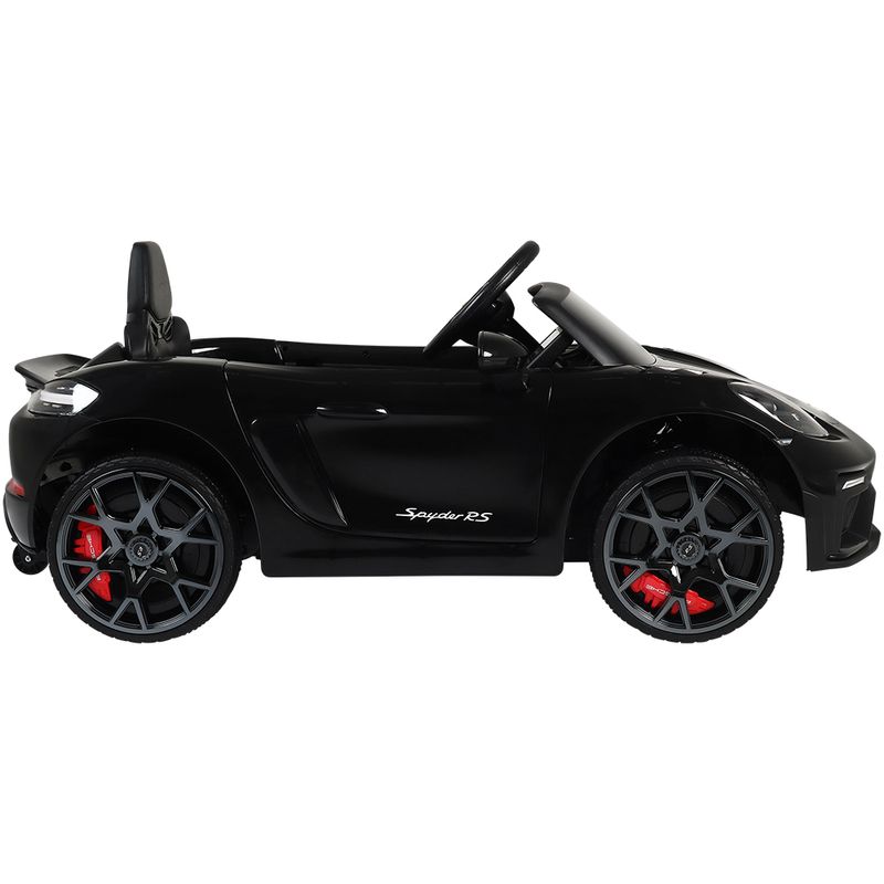 Carro Elétrico Infantil Porsche Spyder 718 RS 12V Preto Bel