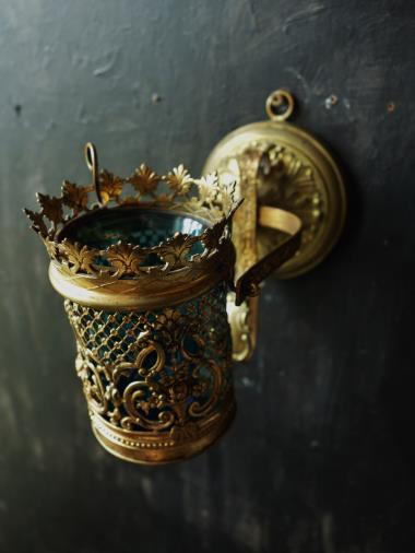 西洋骨董屋ベルエポック フランスアンティーク 19世紀 ミサ用燭台