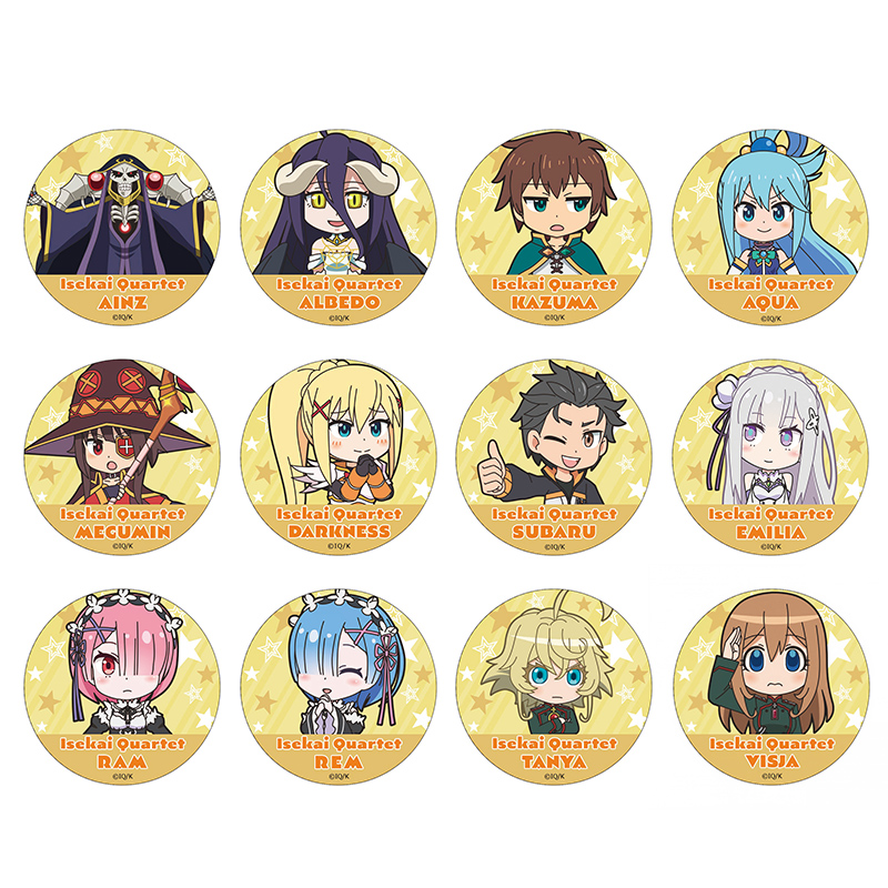 異世界かるてっと』 トレーディング缶バッジ キャラクターグッズ