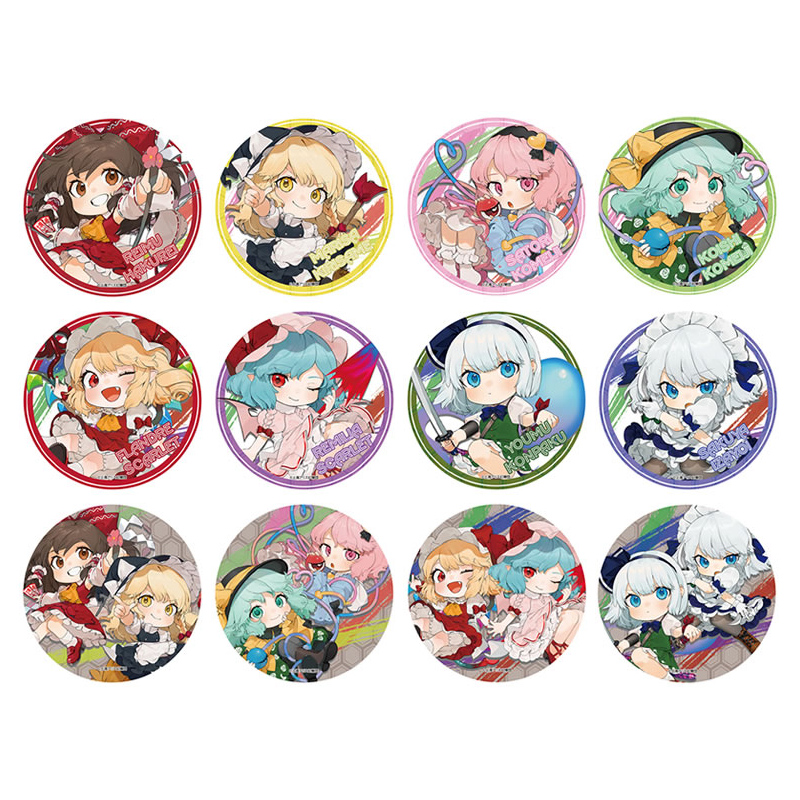 東方Project シリーズ』 ちゃいキャラ トレーディング缶バッジ