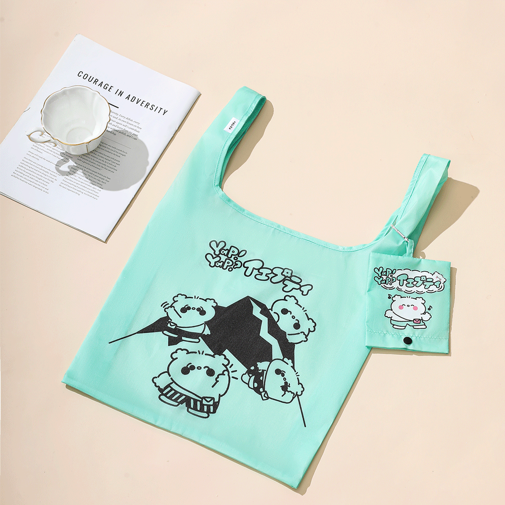 イエプティショップ / イエプティ 収納ポーチ付きエコバッグ（グリーン）