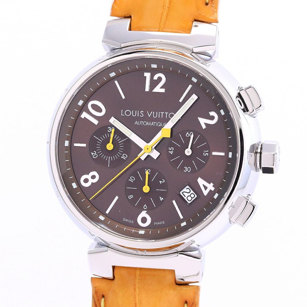 中古】LOUIS VUITTON TAMBOUR CHRONOGRAPH ルイ・ヴィトン タンブール
