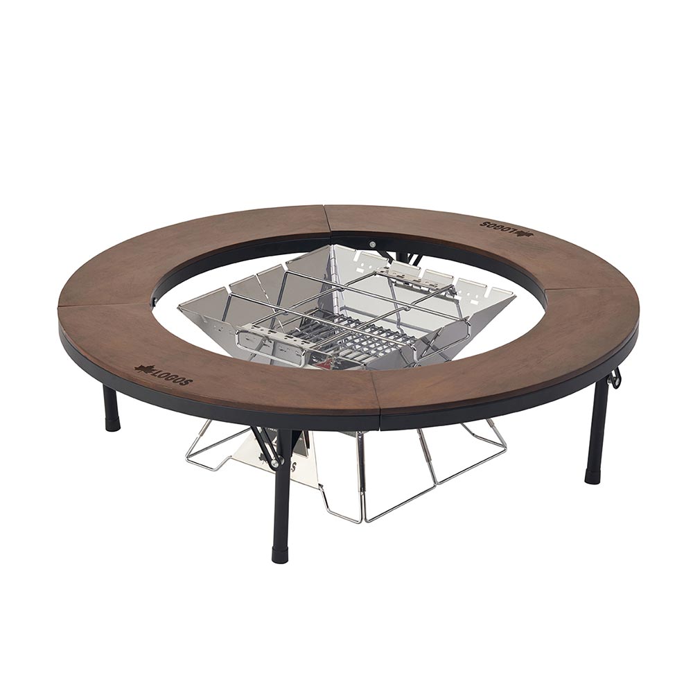 LOGOS（ロゴス） アイアンウッド囲炉裏サークルテーブルL | 自転車